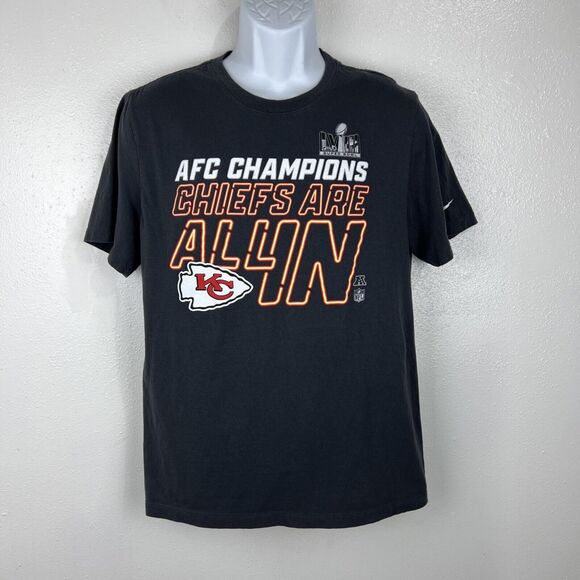 Nike Kansas City Chiefs Champions Shirt Men Medium Grey NFL Football Graphic Tee - Picture 12 of 12